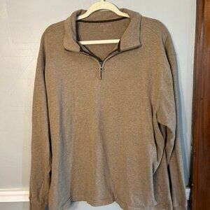 Brown Quarter Zip